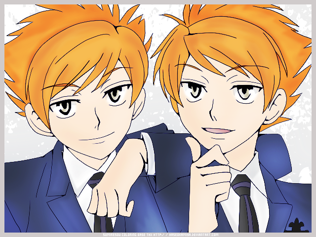 Ouran Host Club Hikaru x Kaoru Coloring