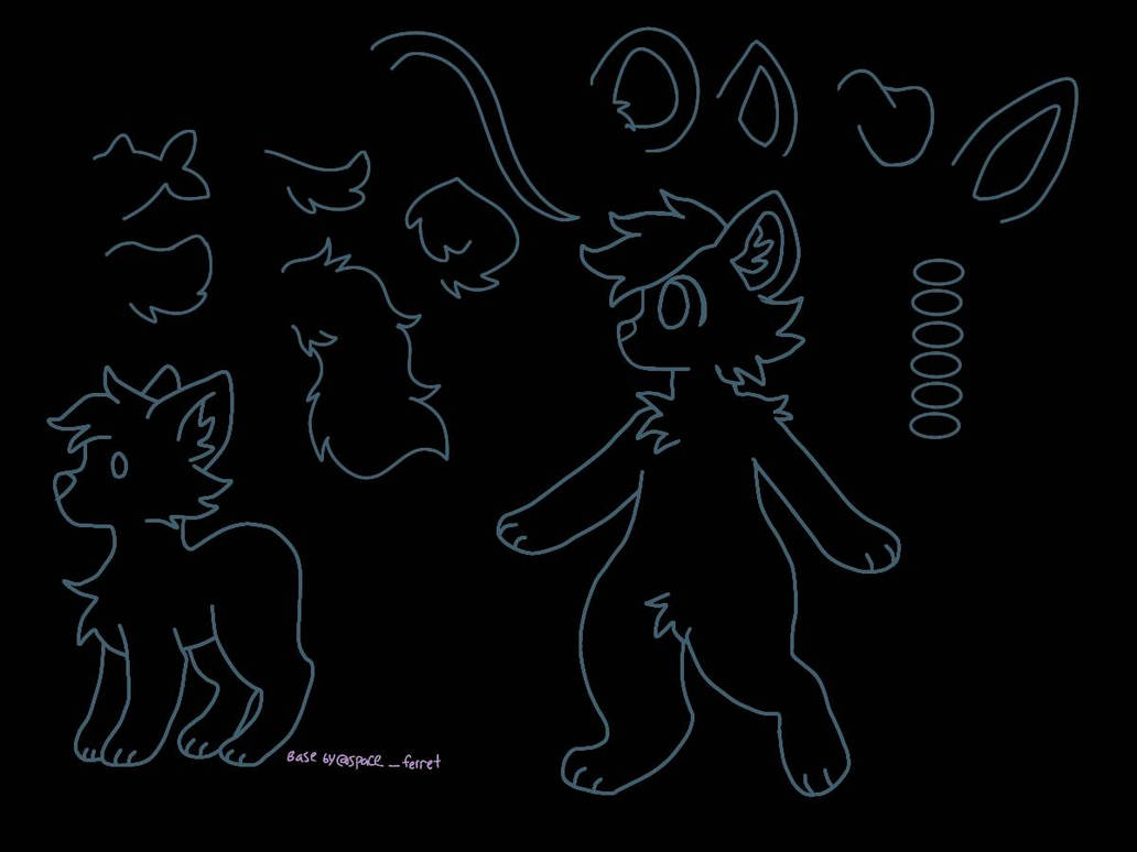 F2U furry base by pigment-the-timepony on DeviantArt