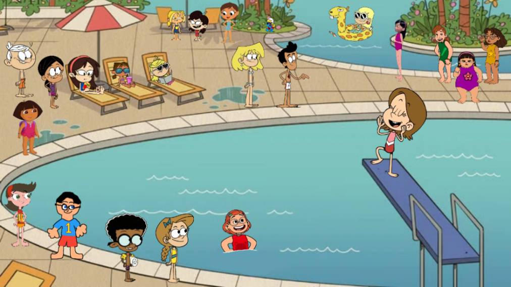 Friends at big pool by sepilloIsCool1234 on DeviantArt