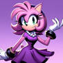 Amy Rose In Purple Dress By Drakness90 Dih0yp8