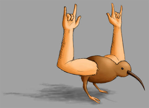 Rock n' roll kiwi