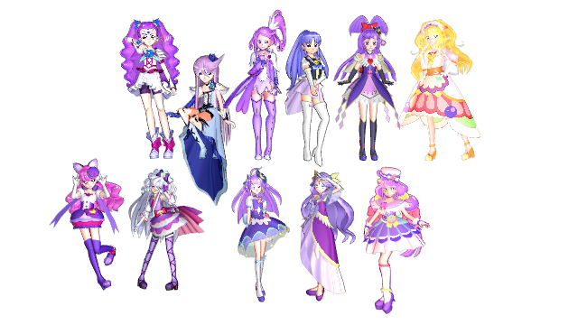 MMD x Precure Anniversary 20th Team Purple Precure by Semila259 on ...