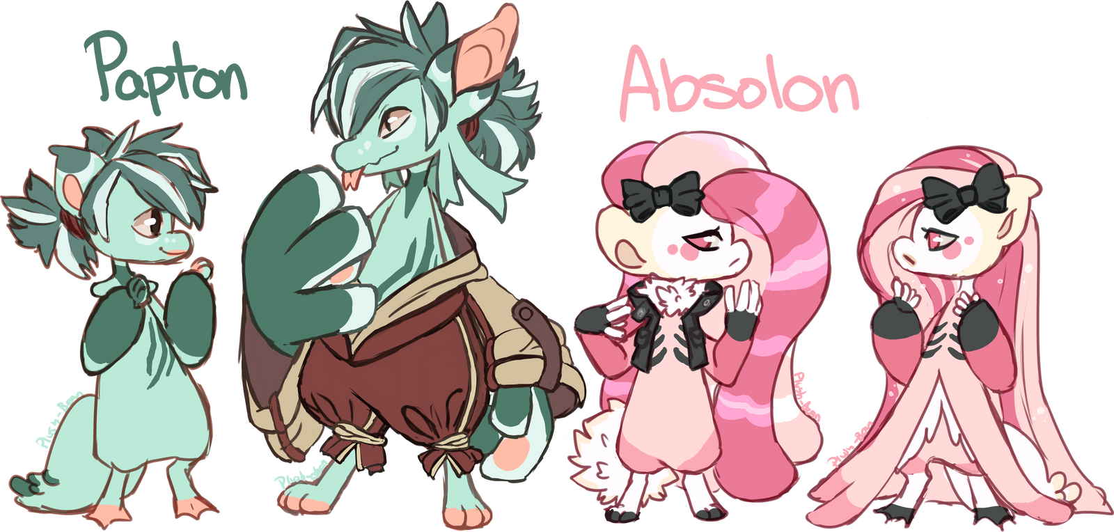 Papton and Absolon - Unofficial Redesigns