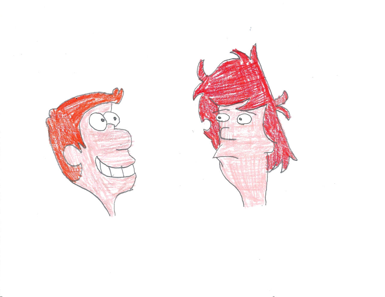 Phillip J Fry meeting Duncan Harris by DrUnderciver on DeviantArt