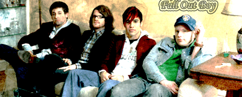 Fall Out Boy on couch