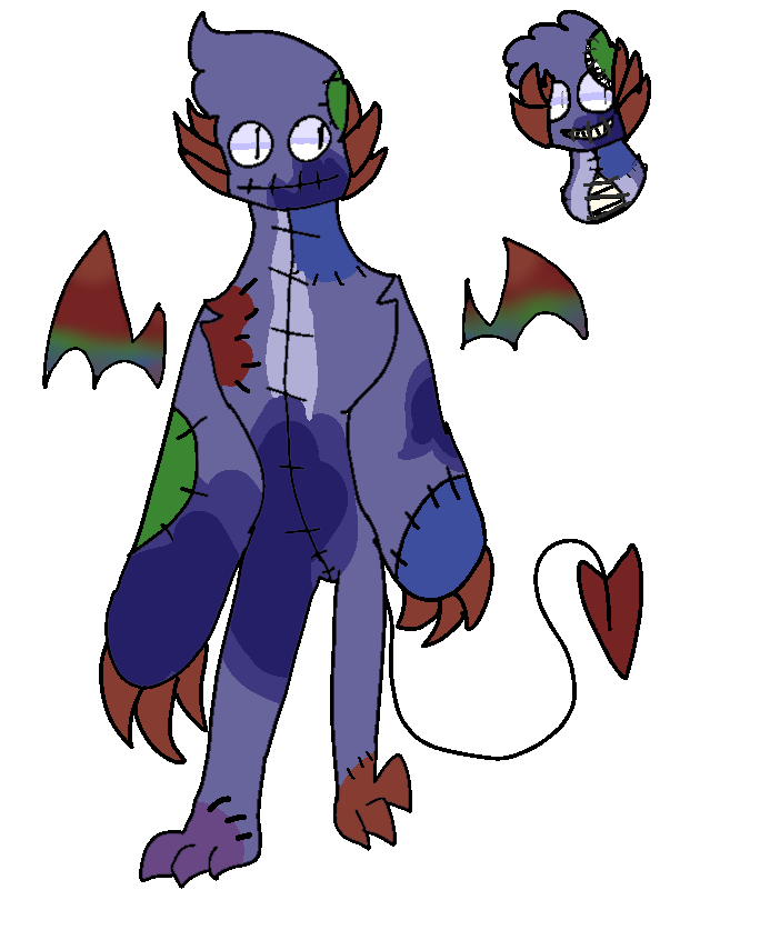 Deviantart Stitched Stitched ( rainbow friends oc ) by songhighthefox on DeviantArt