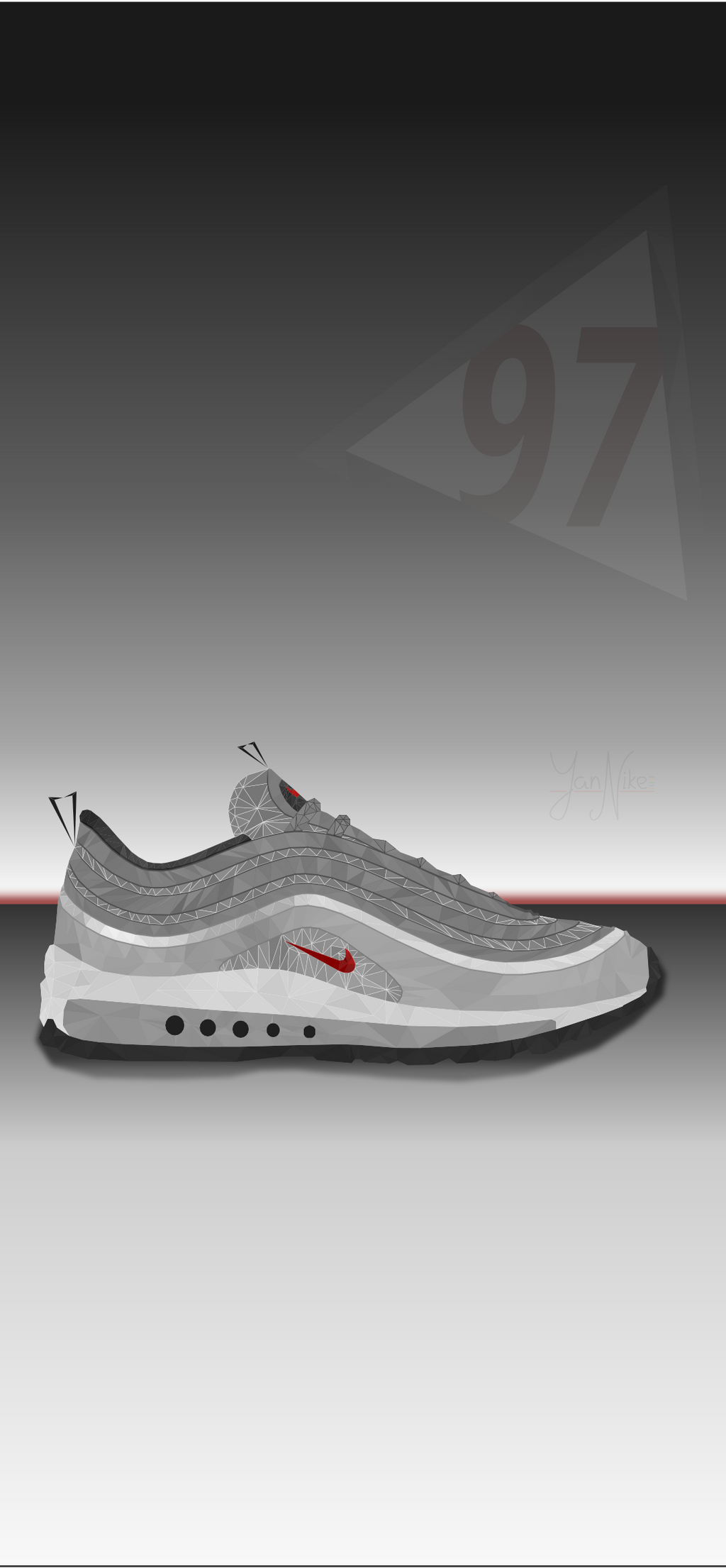 Fractus Airmax 97 Silver mobile wallpaper by on