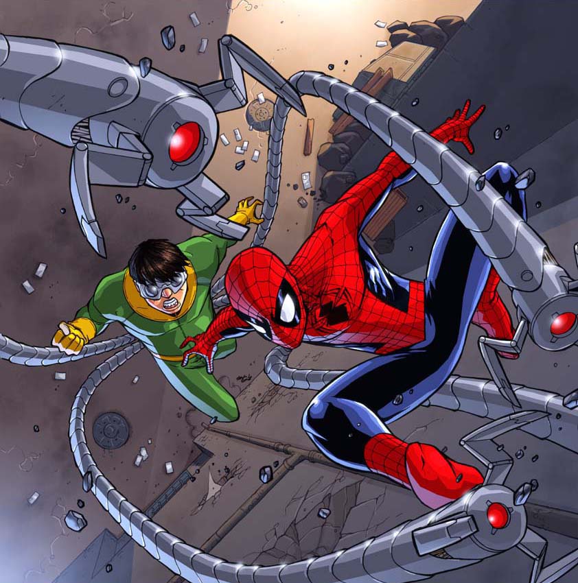 Spidey Vs Doc Ock Cover By Deemonproductions On Deviantart