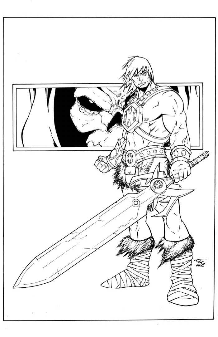 HE-MAN SKETCH INKED