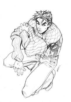 holiday sketch 1 - spidey