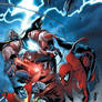 spidey, x-men and juggernaut