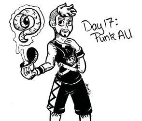 Inktober/Egotober: Punk AU