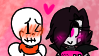 Papyton Stamp - Papyrus x Mettaton