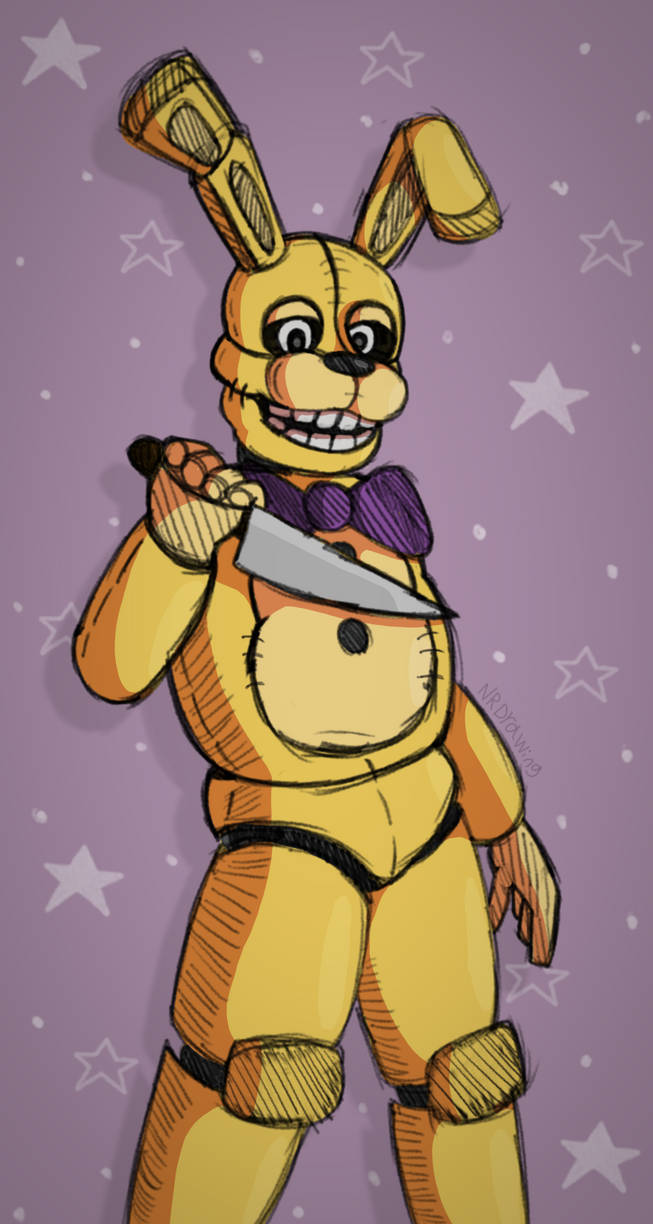 Springbonnie Shushing SpringBonnie Sketch by NRdrawing on DeviantArt