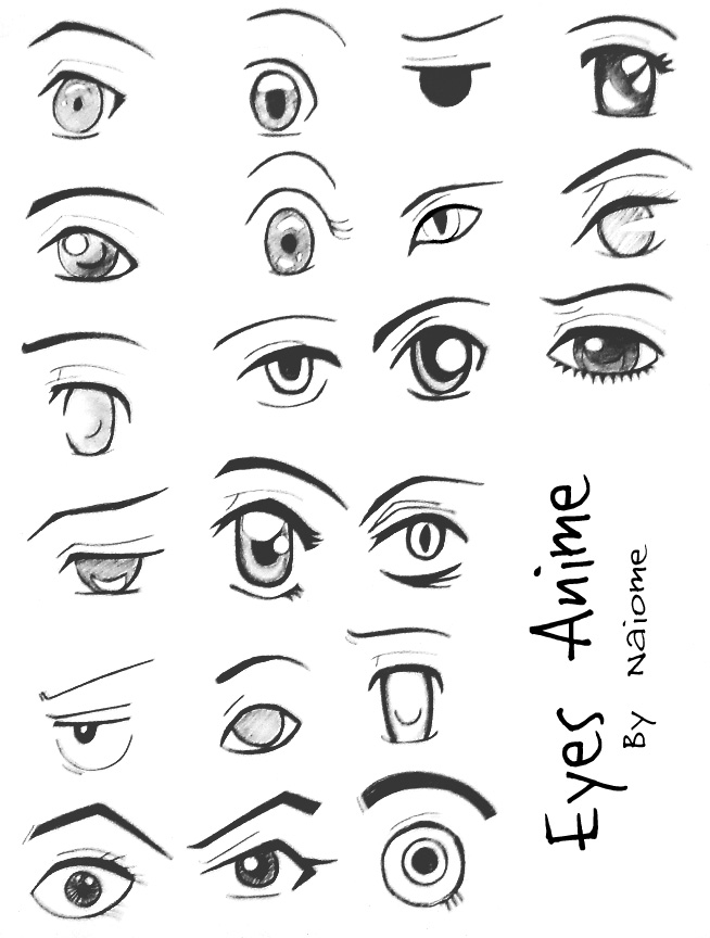 20 Ways to Draw Manga Eyes by markcrilley on DeviantArt