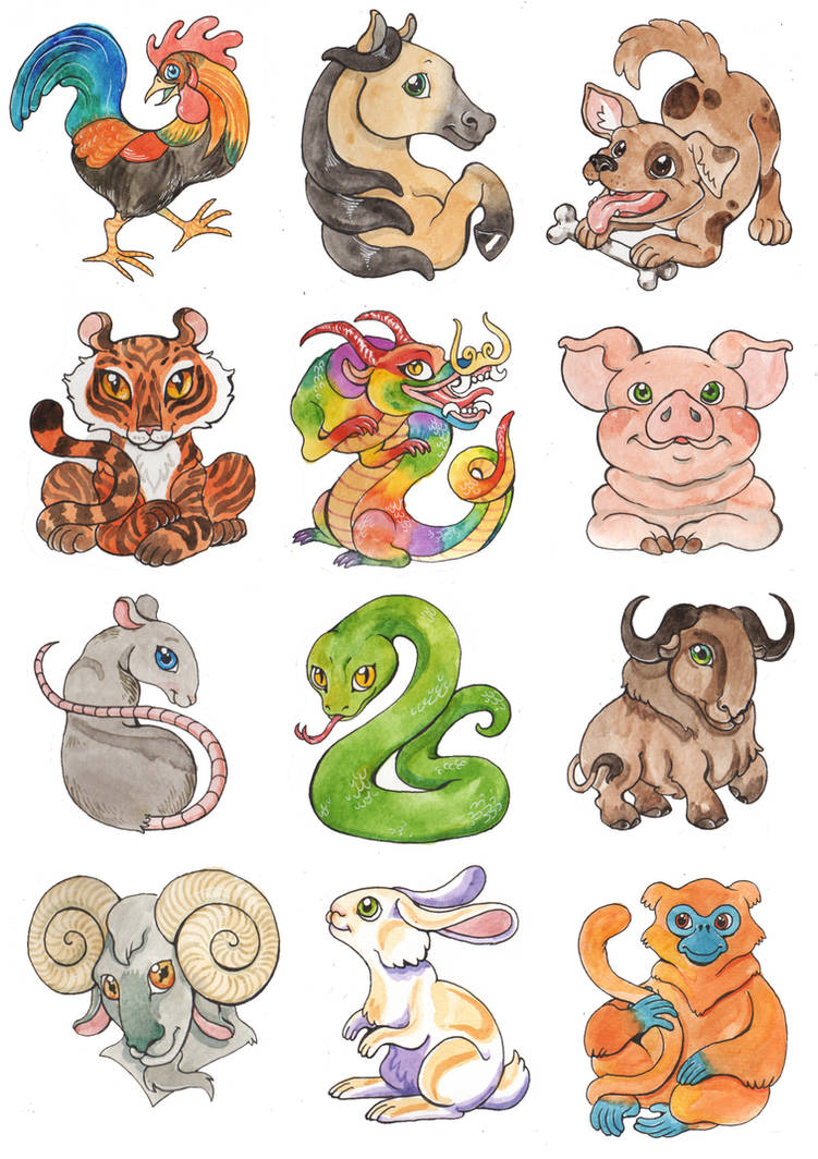 Фото символов года. Животные восточного календаря. Китайский гороскоп животные. Животные символы года. Символы года для детей.