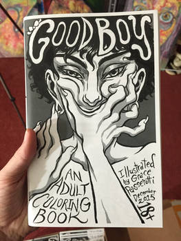 GOOD BOY adult coloring book 44pg now available