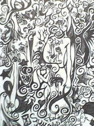 Abstract in pen