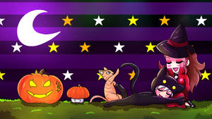 Arctic and Freya Halloween Wallpaper