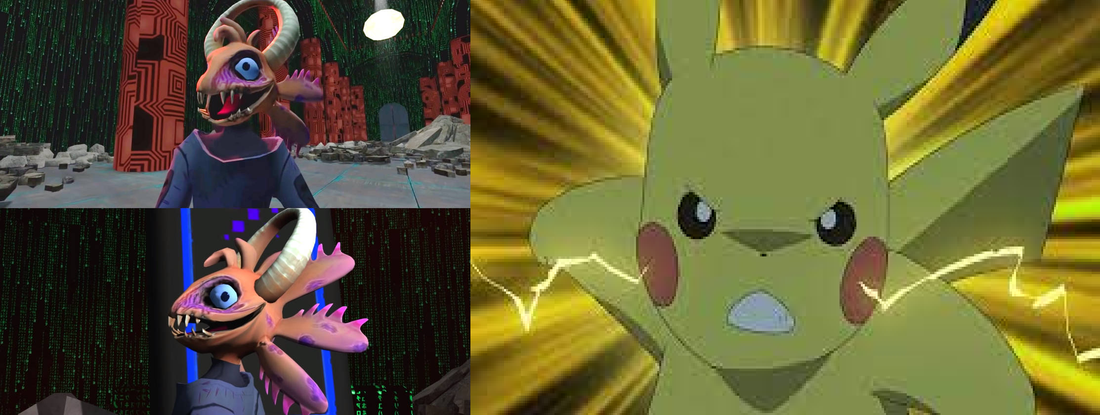 Rage Pikachu Reaction Evil Smile SMG0 Axol by matheusmattos75 on DeviantArt