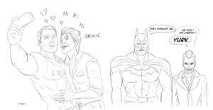 Comics Batman and Joker VS Telltale Bruce and John