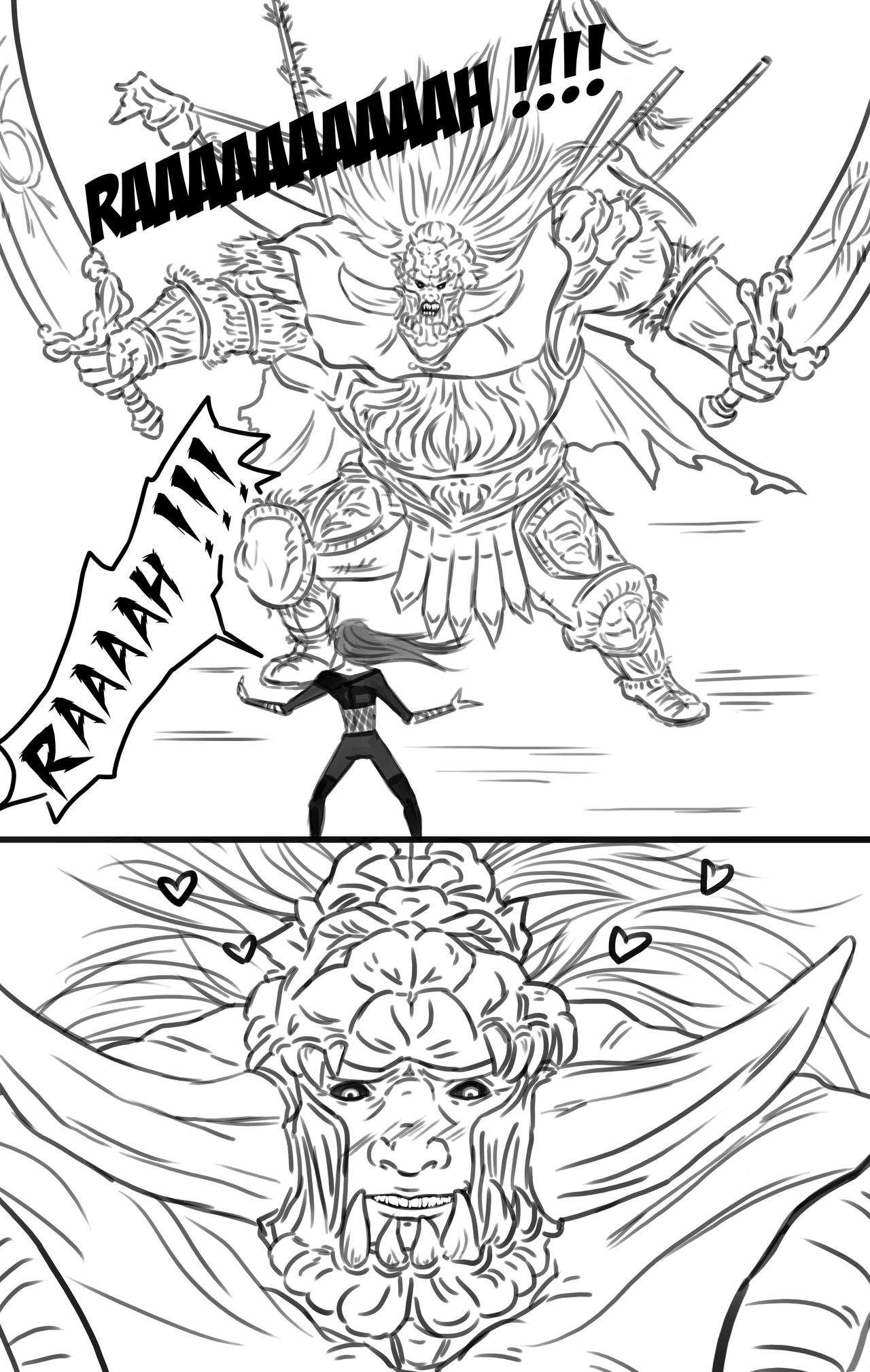 Radahn X Tarnished by CecilMateus on DeviantArt