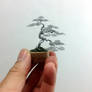 Cascading Wire Bonsai Tree Sculpture by Ken To