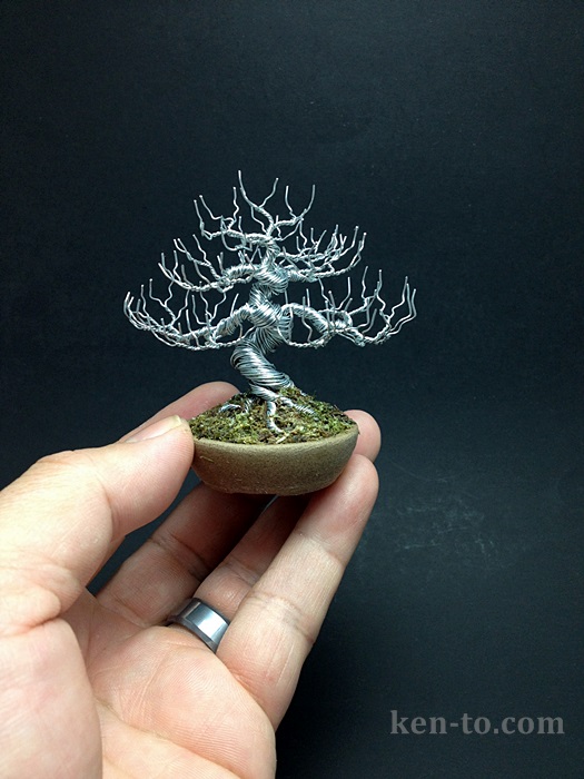 Deciduous wire bonsai tree by Ken To