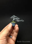 Micro semicascade wire bonsai tree by Ken To by KenToArt