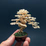Gold wire bonsai tree sculpture by Ken To