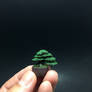 Micro flocked wire bonsai tree by Ken To