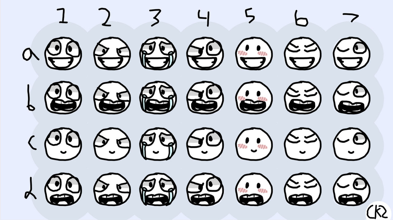 expression chart by ChonkyKatStudios on DeviantArt