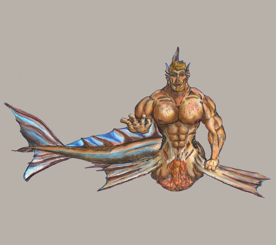 Merman Token Merman Concept (Colored) by tunu40 on DeviantArt