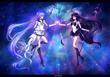 Sailor Nemesis and Sailor Astera