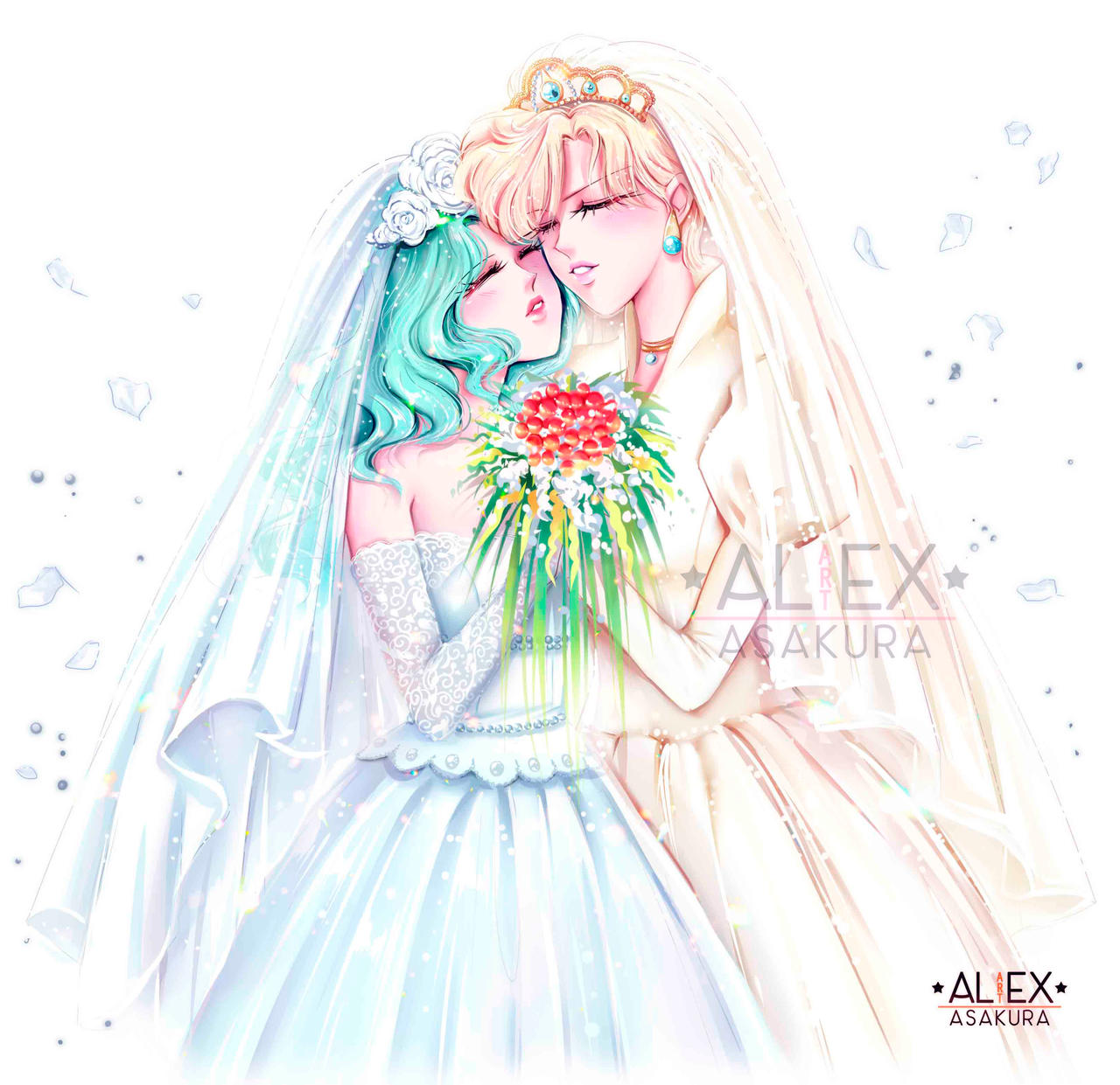 Michiru and Haruka - Wedding