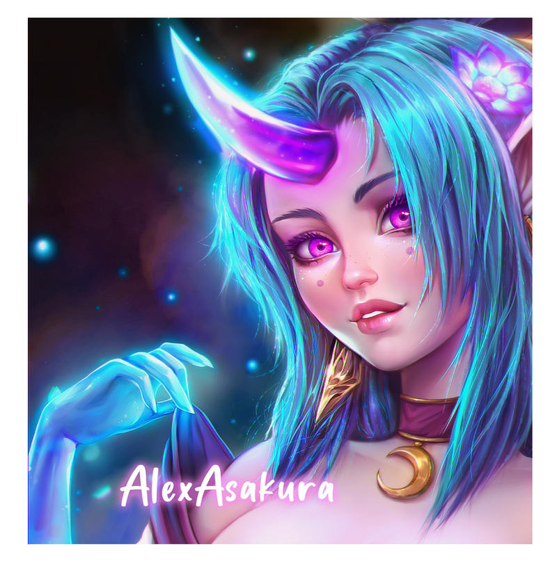 Soraka - portrait - wip