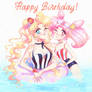 Happy Birthday! Usagi and Chibiusa - Sailor Moon