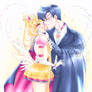 Eternal Sailor Moon and Tuxedo Mask - Infinity