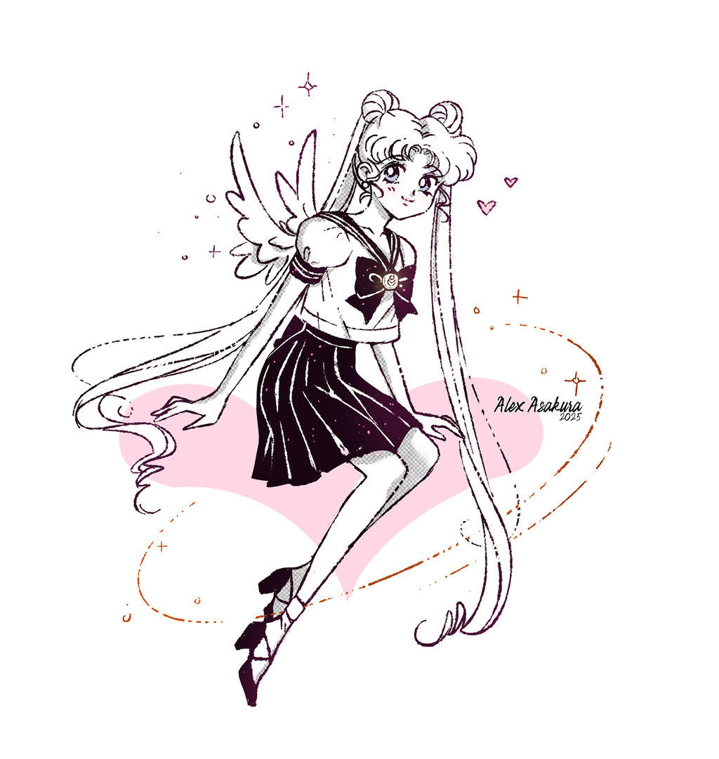 Usagi - heart - Sailor Moon fan art