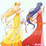 Princess Venus and Princess Mars - Sailor Moon