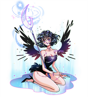 Hotaru Dark Angel - fan art Sailor Moon