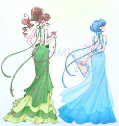 Princess Jupiter and Mercury - Sailor Moon