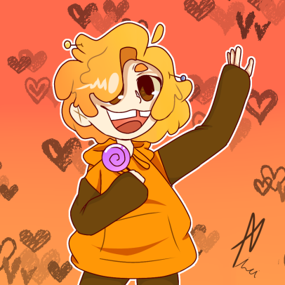my oc with scp 999 #drhiroscp #oc #art #cute#human #scp999 #scp999🧡🧡