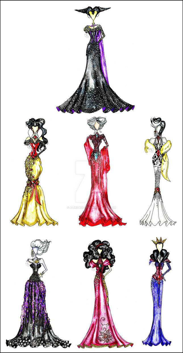 Disney Villain Fashion by AlirizaDesign