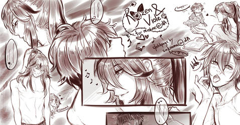 CM: Rozen and Viole yaoi Sketchpage