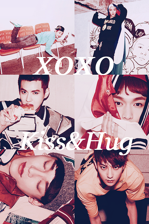 EXO-M: XOXO, Kiss and Hug Edit/Poster/ID