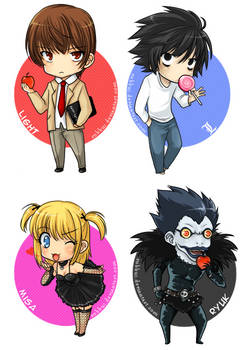 Death Note Chibis -set 1-