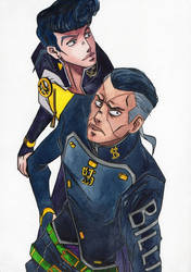 Okuyasu and Josuke