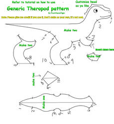 Theropod Plush Pattern