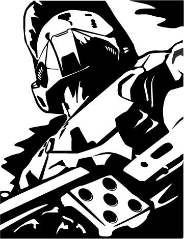 Master Chief Vector Art by skinnyguinnea1223 on DeviantArt
